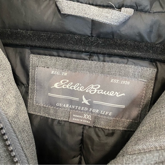 Eddie Bauer Women's Superior III Stadium Coat Parka Grey Size XXL - Picture 8 of 11